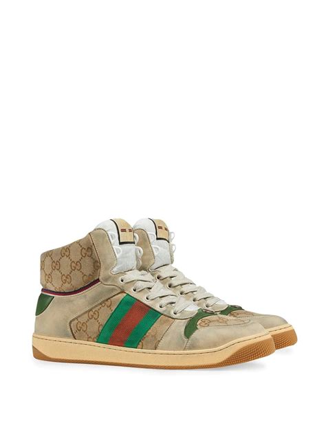 gucci screener sneakers review|Gucci screener sneakers high top.